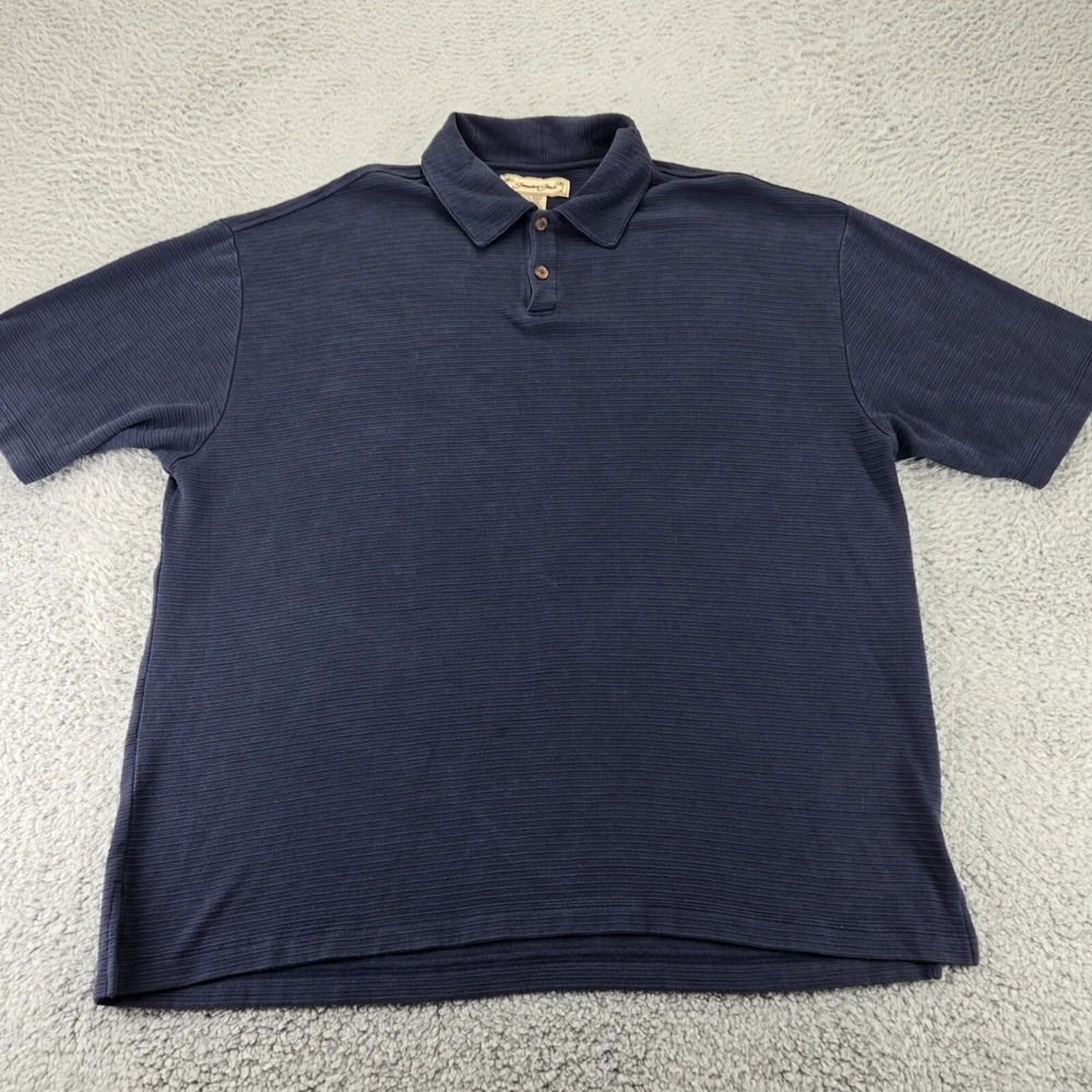 Jamaica Jaxx Shirt Mens XXL Blue Silk Blend Short Sleeve Polo Golf Outdoors